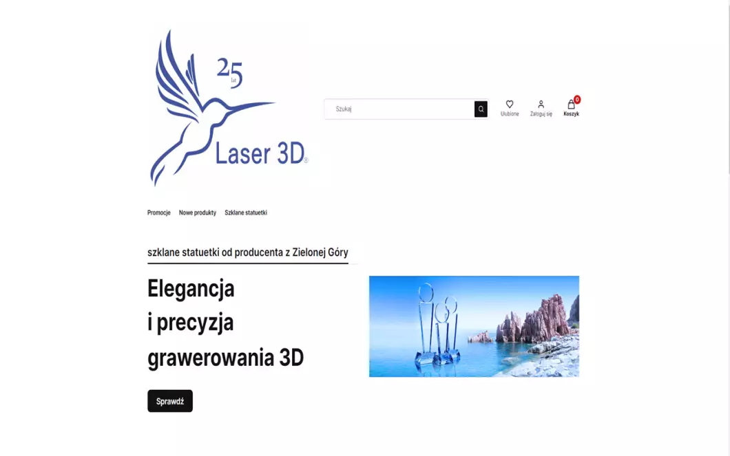 Laser 3D - zrzut ekranu