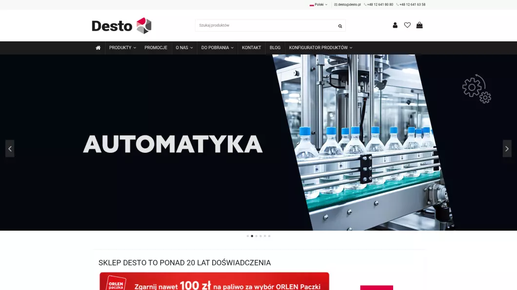 Automatyka przemysłowa - Desto - zrzut ekranu
