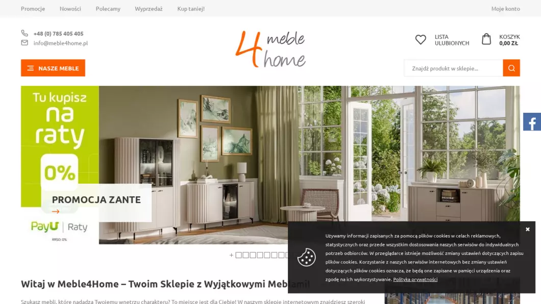 Meble4Home - zrzut ekranu