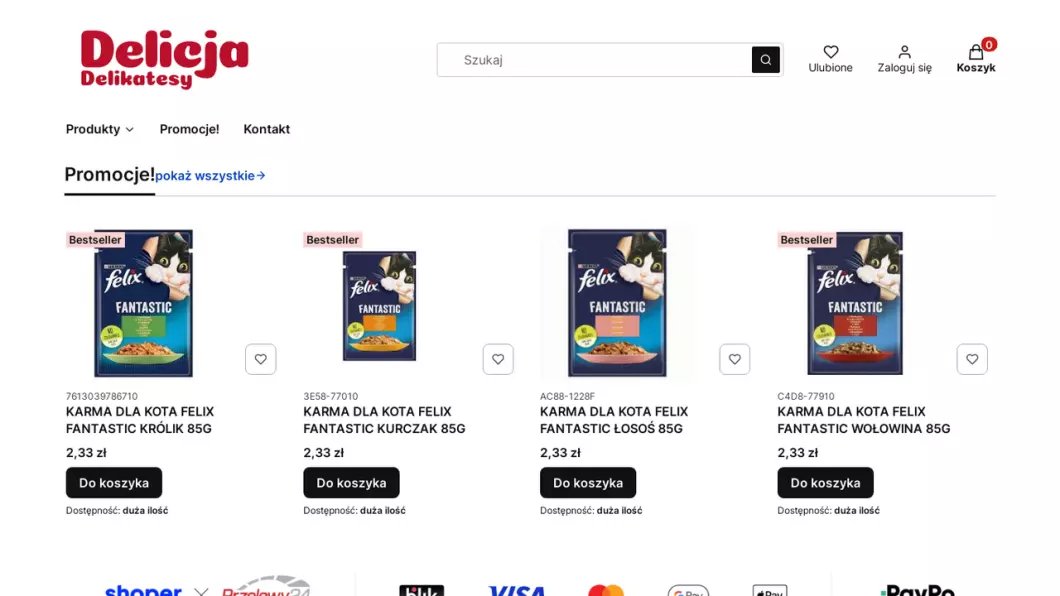 Delikatesy Delicja - zrzut ekranu