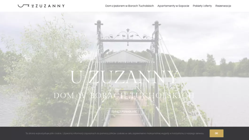 U Zuzanny - dom nad jeziorem Kaszuby - zrzut ekranu