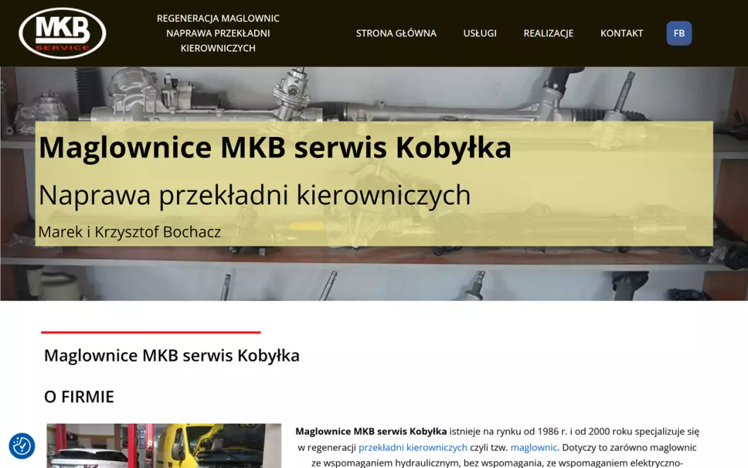 MKB Service - Regeneracja maglownic - zrzut ekranu